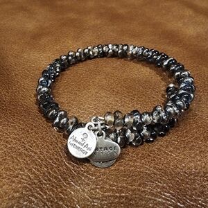 Alex And Ani Silver Beaded Bracelet